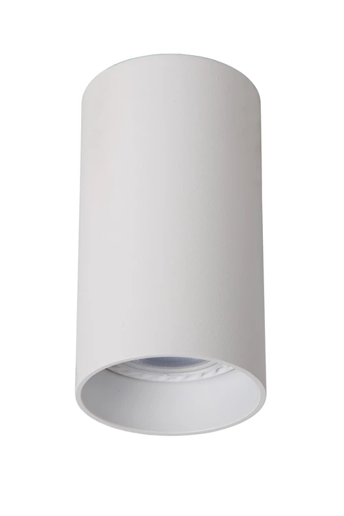 Lucide DELTO - Plafondspot - Ø 5,5 cm - LED Dim to warm - GU10 - 1x5W 2200K/3000K - Wit - uitgezet